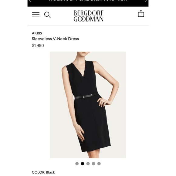 Akris Dresses & Skirts - Akris Bergdorf Goodman Sleeveless V-Neck Dress Size US 8 Minimalist Formal $1990